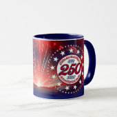 All Men Are Created Graphics Fireworks Clouds Wh マグカップ (正面右)