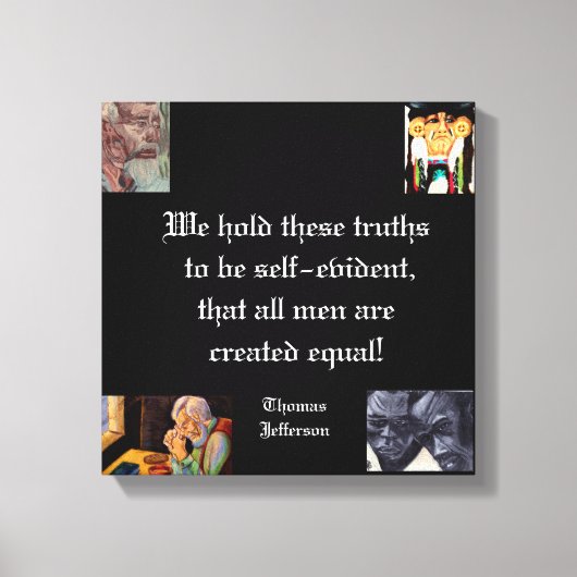 ALL MEN ARE EQUAL  キャンバスプリント (正面)