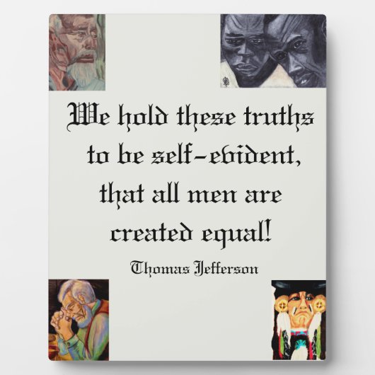 ALL MEN ARE EQUAL  フォトプラーク (正面)