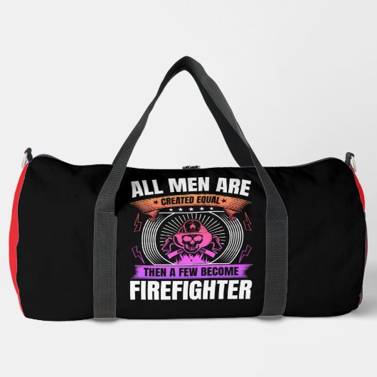 All Men Created Equal Firefighter ダッフルバッグ (正面)