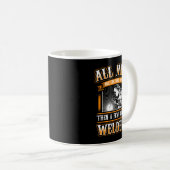 ALL MEN EQUAL Funny Welders Welding Weld Nice Gift コーヒーマグカップ (正面右)
