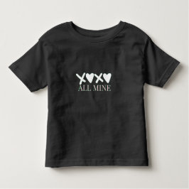 ALL MINE XOXO Valentine Shirt - Minimal Love Desig トドラーTシャツ