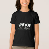 ALL MINE XOXO Valentine Shirt - Minimal Love Desig トライブレンドＴシャツ (正面)