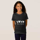 ALL MINE XOXO Valentine Shirt - Minimal Love Desig Tシャツ (正面フル)