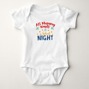 All Mommy Wantsは夜静かのベビー服 ベビーボディスーツ