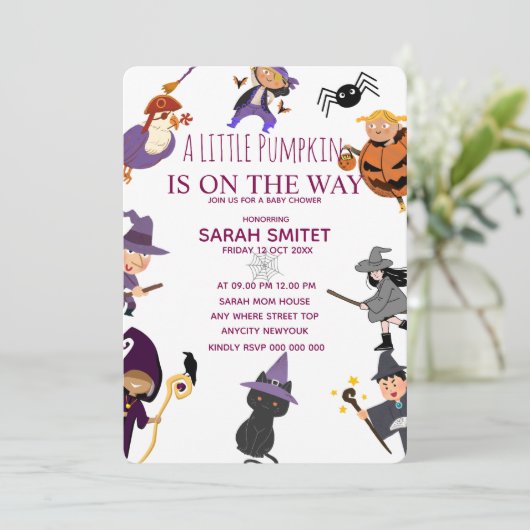 All Monsters Birthday Invitation, Halloween Birthd 招待状 (スタンド正面)