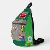 All My Friends are Zombies Print Cut Sew Bag スリングバッグ (右コーナー)