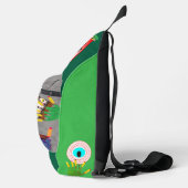 All My Friends are Zombies Print Cut Sew Bag スリングバッグ (右)