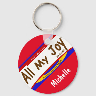 All My Joy Christian Keychain (2.25インチ) キーホルダー