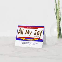 All My Joy Lord Noteカード、封筒を含む カード