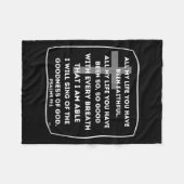 All My Life You Have Been Faithful  フリースブランケット (正面(横))