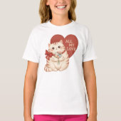 All My Love Tabby Cat Tシャツ (正面)