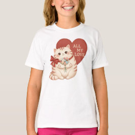 All My Love Tabby Cat Tシャツ