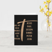 All My Role Models Went To Prison Jesus (on Back) カード (黄色い花)