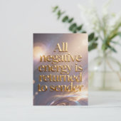 All negative energy is returned to sender  ポストカード (スタンド正面)