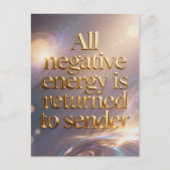All negative energy is returned to sender  ポストカード (正面)