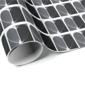 All Occasion Black and White Half Hearts Pattern ラッピングペーパー (ロールコーナー)