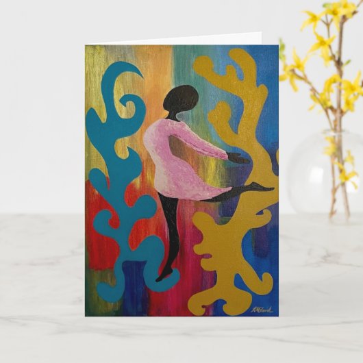 All occasion Dancer Card カード (黄色い花)