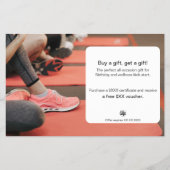 All-Occasion Fitness Gift Certificate Promotion チラシ (正面)