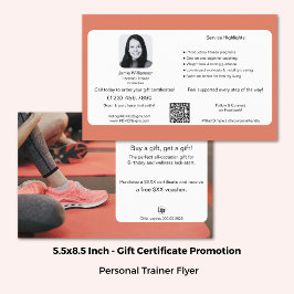 All-Occasion Fitness Gift Certificate Promotion チラシ