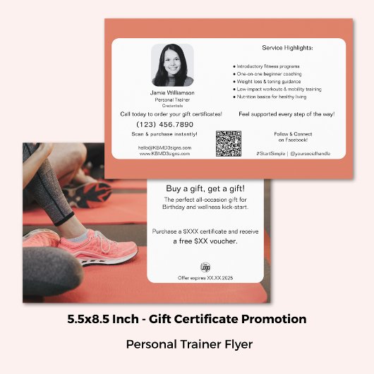 All-Occasion Fitness Gift Certificate Promotion チラシ
