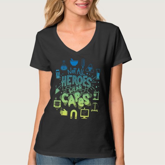 All Of Heroes衣服Capes Lab Tech Life Lab Wee Tシャツ (正面)