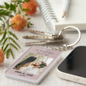 All of Me Loves All of You Custom Photo Collage  キーホルダー (正面右)