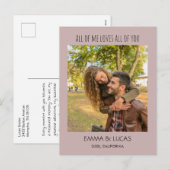 All of Me Loves All of You Custom Photo Collage シーズンポストカード (正面/裏面)