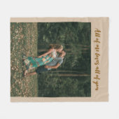 All of Me Loves All of You Photo フリースブランケット (正面(横))