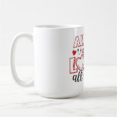 All of Me Loves All of You Typography コーヒーマグカップ (左)