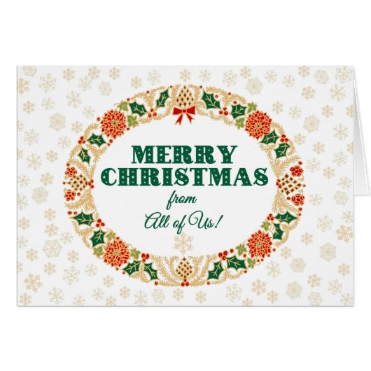 All of Usのリースからのクリスマスホリー (正面横)