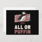 All Or Puffin Puffin ポストカード (正面/裏面)