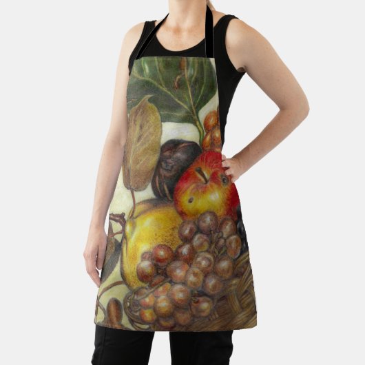 All-over artistic fruit still life print apron エプロン (インサイチュ)
