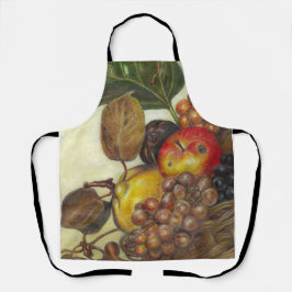All-over artistic fruit still life print apron エプロン