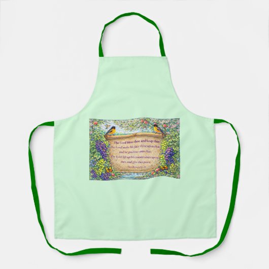 All-Over Kitchen Apron with Scripture エプロン (正面)