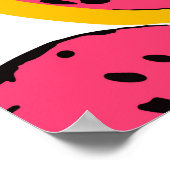 all over lemon pattern vintageabstract, art, backg ポスター (角)