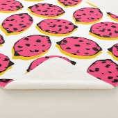 all over lemon patternabstract,art,background,cart シェルパブランケット (3/4)