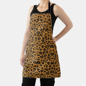 All-Over leopard print black strap Apron エプロン (インサイチュ)