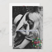 All Over Photo Mommy and Meフォークフローラリース シーズンカード (正面/裏面)