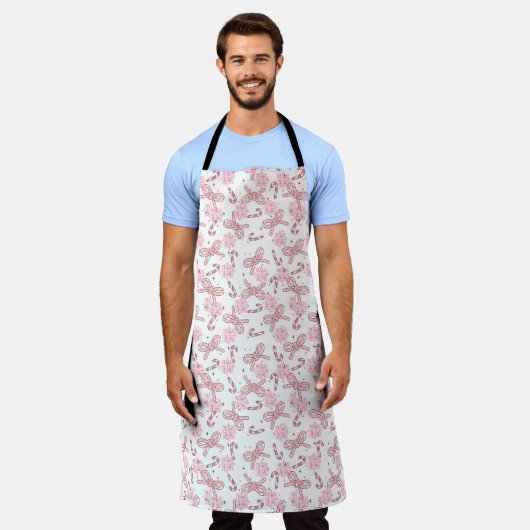 All-Over Print Apron エプロン (着用した状態)