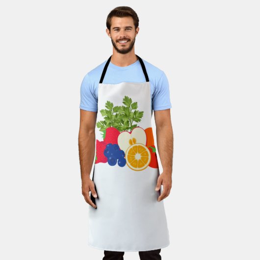 All-Over Print Apron エプロン (着用した状態)