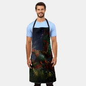 All-Over Print Apron エプロン (着用した状態)