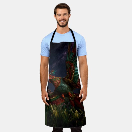 All-Over Print Apron エプロン (着用した状態)