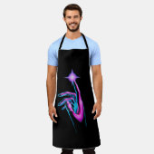 All-Over Print Apron エプロン (着用した状態)