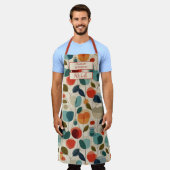 All-Over Print Apron エプロン (着用した状態)