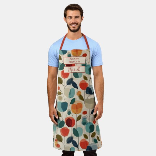All-Over Print Apron エプロン (着用した状態)