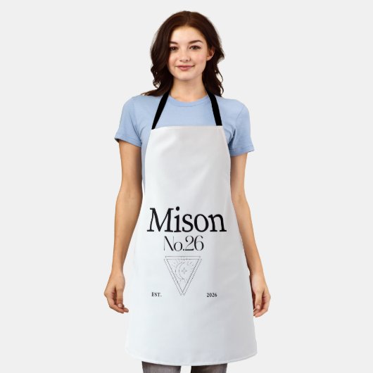 All-Over Print Apron エプロン (着用した状態)