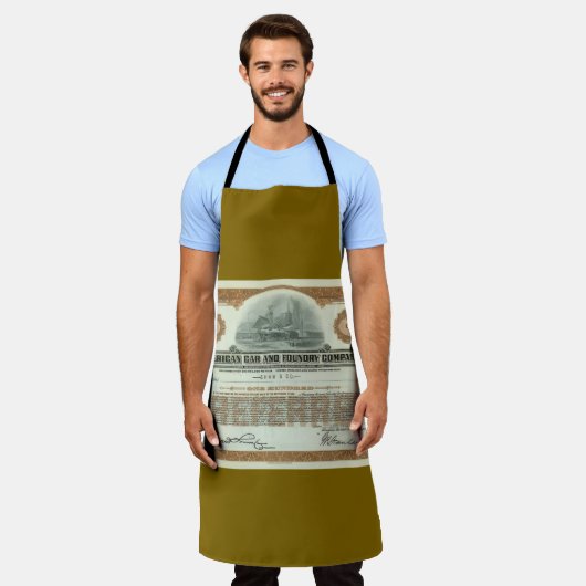 All-Over Print Apron エプロン (着用した状態)
