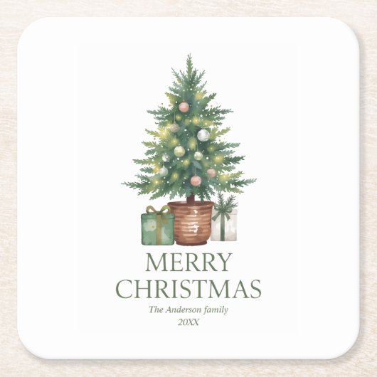 All-Over Print Apron スクエアペーパーコースター (正面)