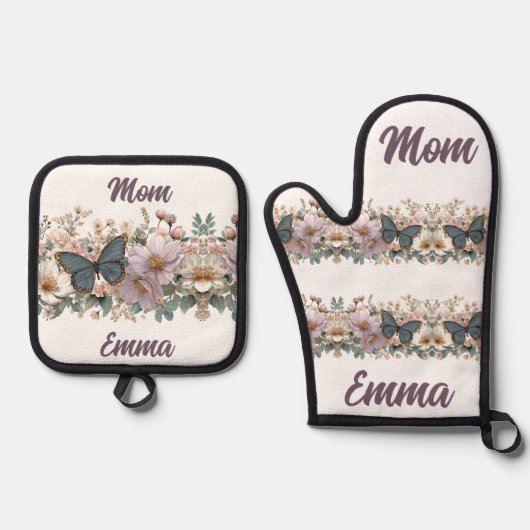 All-Over Print Apron 鍋つかみ&鍋敷きセット (正面)